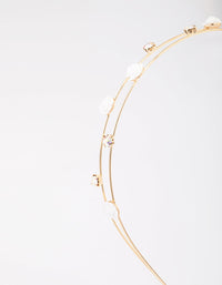 Kids Rose Gold Diamante Flower Headband - link has visual effect only