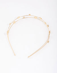 Kids Rose Gold Diamante Flower Headband - link has visual effect only