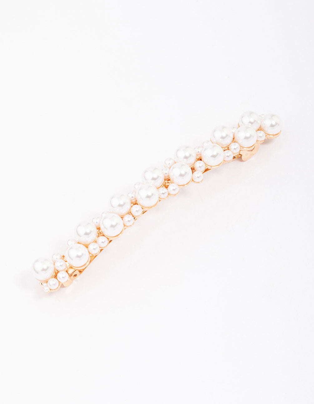 Gold Mixed Pearl Hair Clip