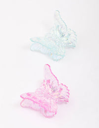 Pastel Irregular Butterfly Hair Claw Clip Pack - link has visual effect only