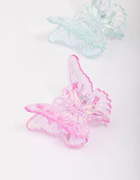 Pastel Irregular Butterfly Hair Claw Clip Pack - link has visual effect only