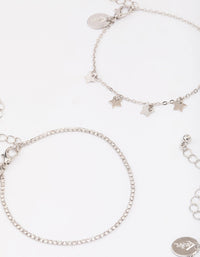Silver Mini Star Bracelet 4-Pack - link has visual effect only