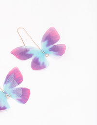 Rose Gold Butterfly Ombre Drop Earrings - link has visual effect only