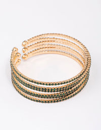 Gold Zig Zag Open Wrist Cuff - link has visual effect only