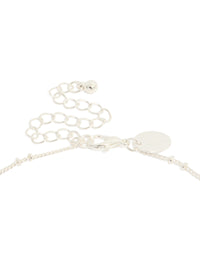 Silver Ball Chain Pearl Pendant Necklace - link has visual effect only