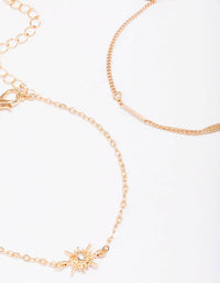 Gold Star & Moon Bracelet Pack - link has visual effect only