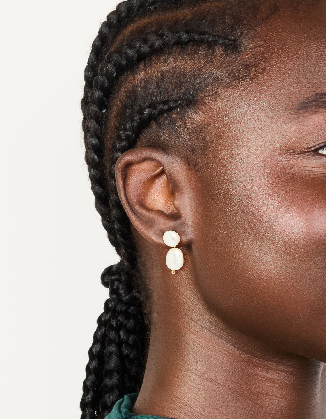 Gold Plated Freshwater Pearl Drop Earrings