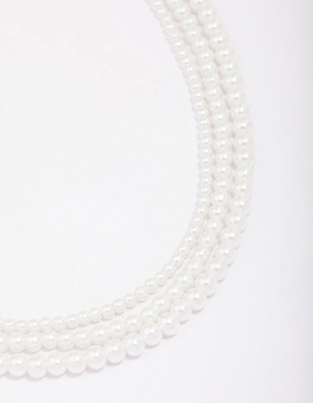 Pearl Layered Trio Statement Necklace