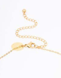 Gold Plated Plain Mini Cross Pendant Necklace - link has visual effect only