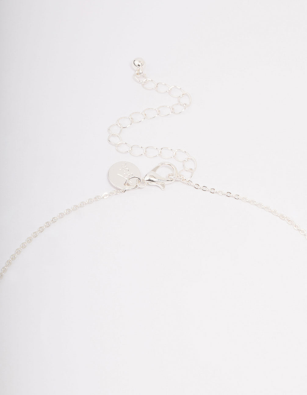 Silver Plated Diamante Signature Coin Necklace & Earring Set