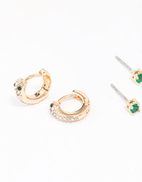 Gold Dainty Earring 3-Pack - link has visual effect only