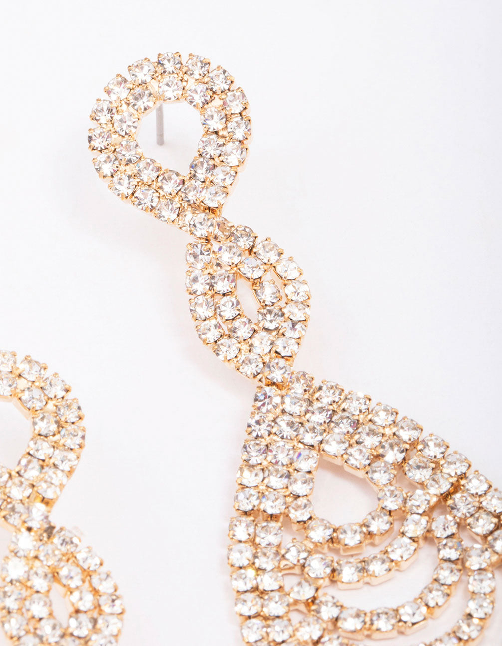 Gold Loop Drop Earrings