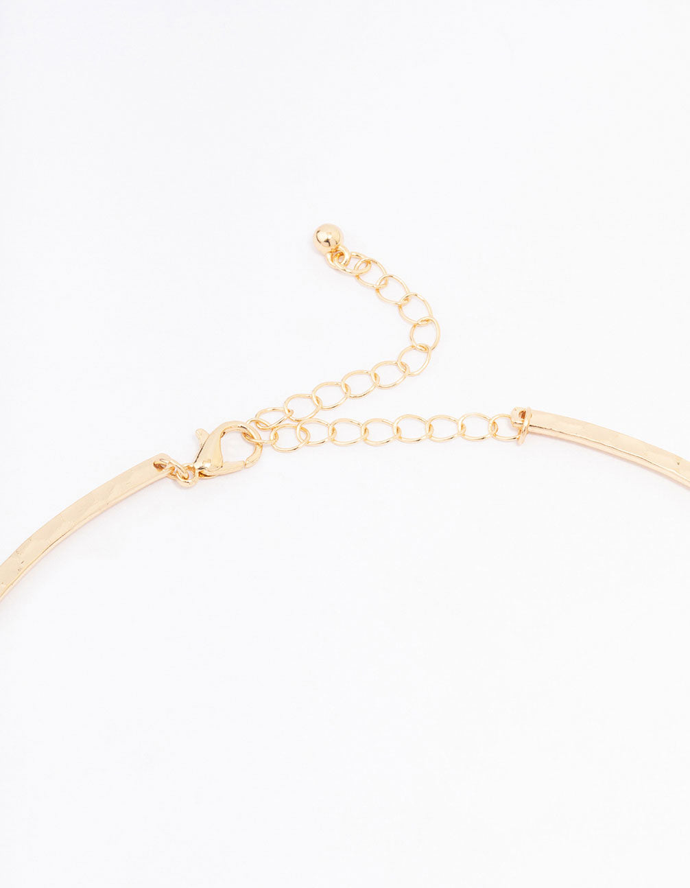 Gold Oval Statement Necklace
