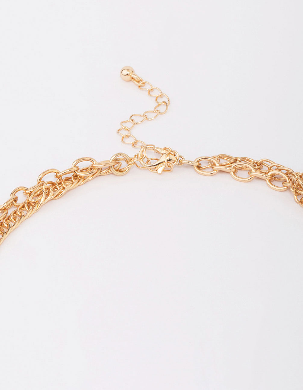 Gold Wooden Triangular Statement Necklace