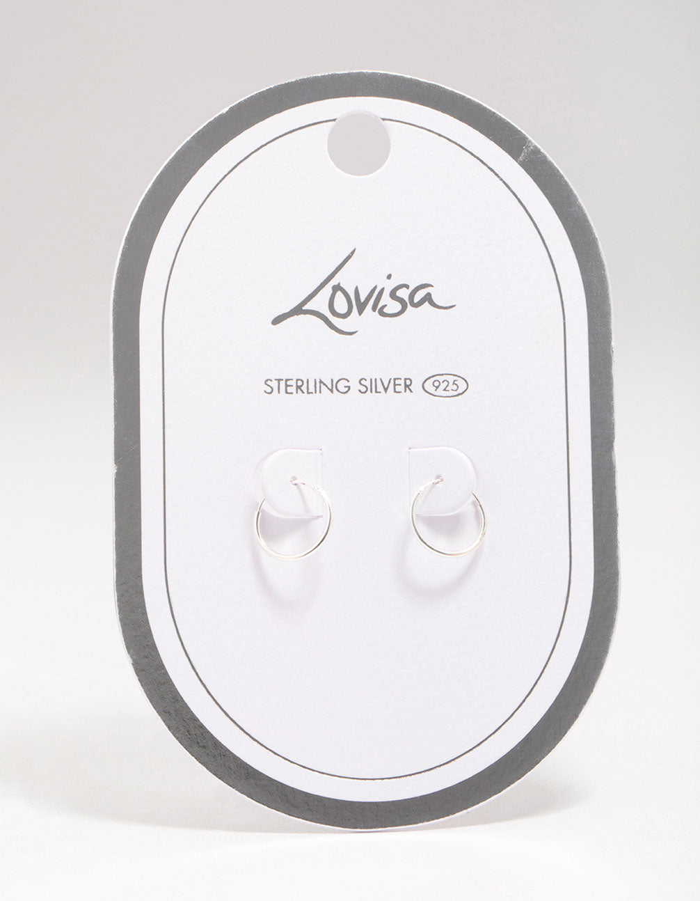 Sterling Silver Hoop Earrings 12mm