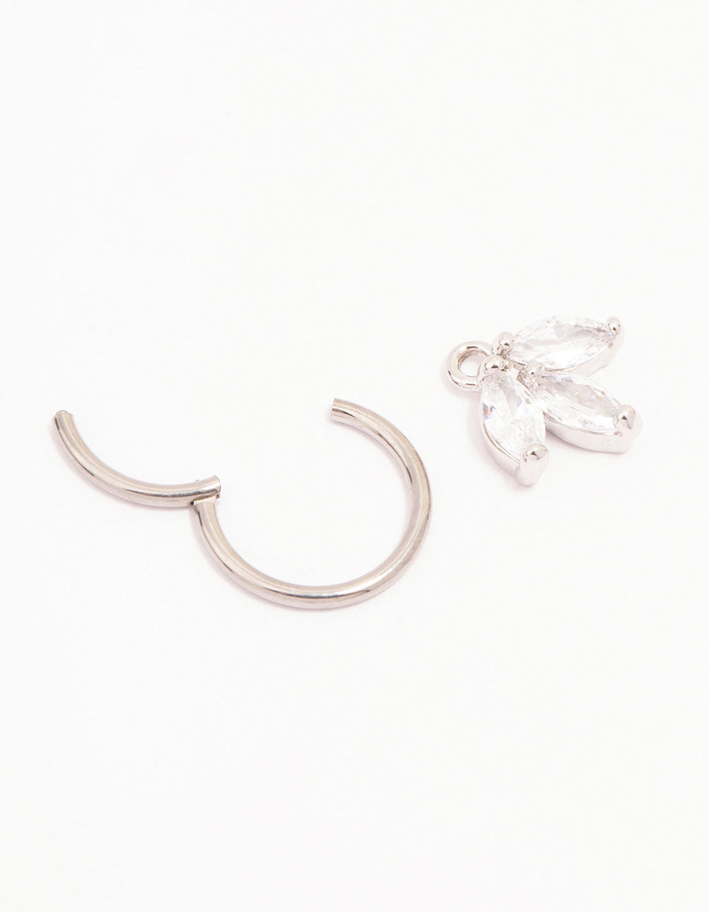 Titanium Marquise Dangle Belly Ring
