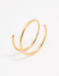 Gold Plated Titanium Twisted Nose Ring - link has visual effect only