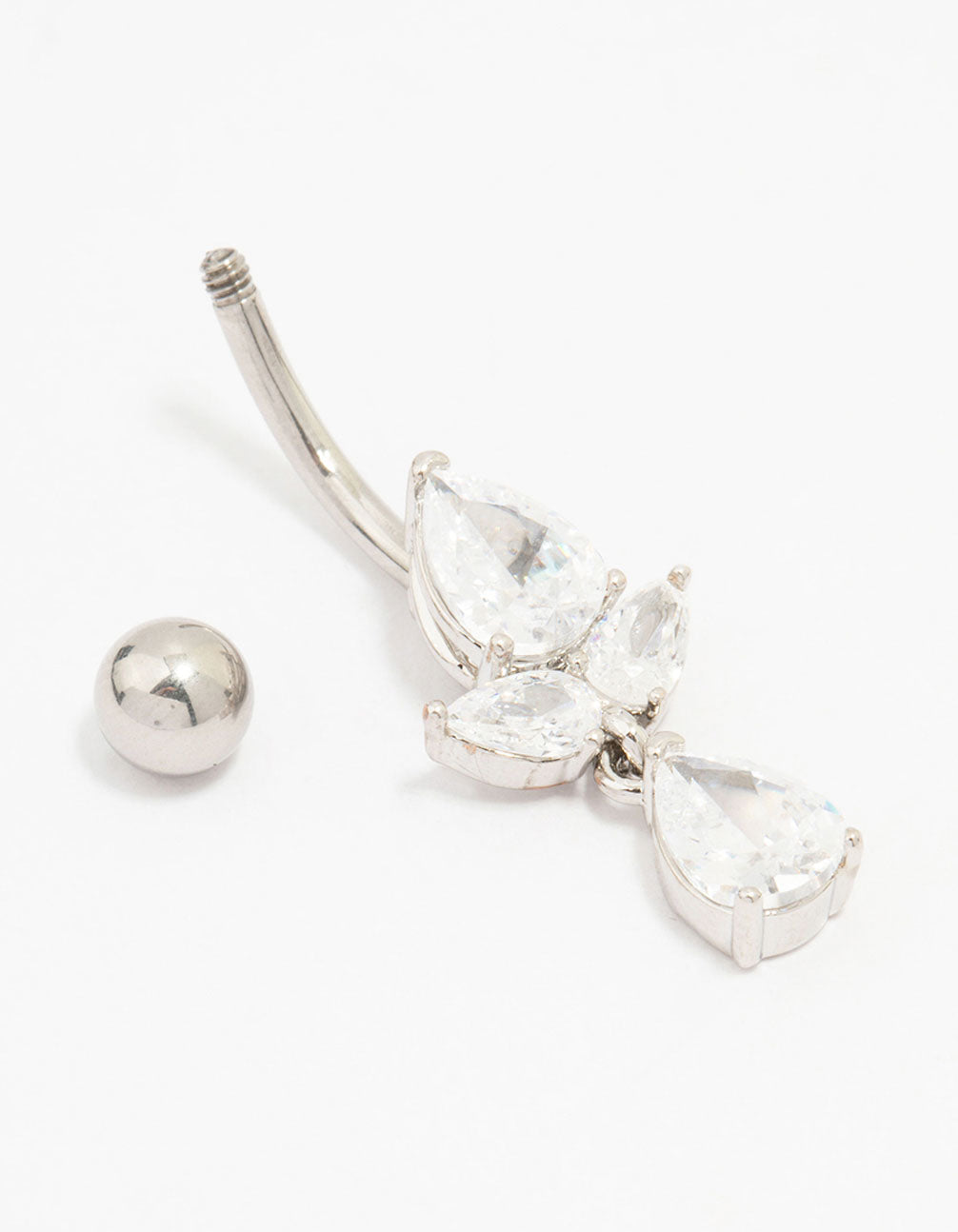 Surgical Steel Pear-Shape Drop Belly Piercing