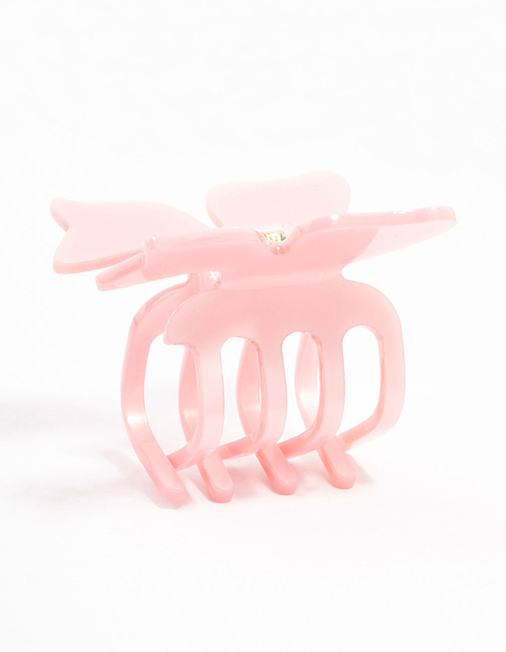 Small Acrylic Bow Claw Clip
