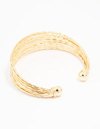 Gold Textured Wrist Cuff - link has visual effect only