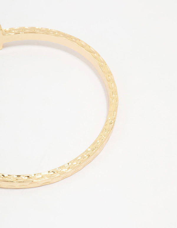 Gold T End Wrist Cuff