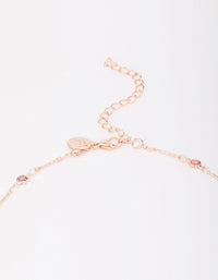 Rose Gold Stone Multi Necklace - link has visual effect only