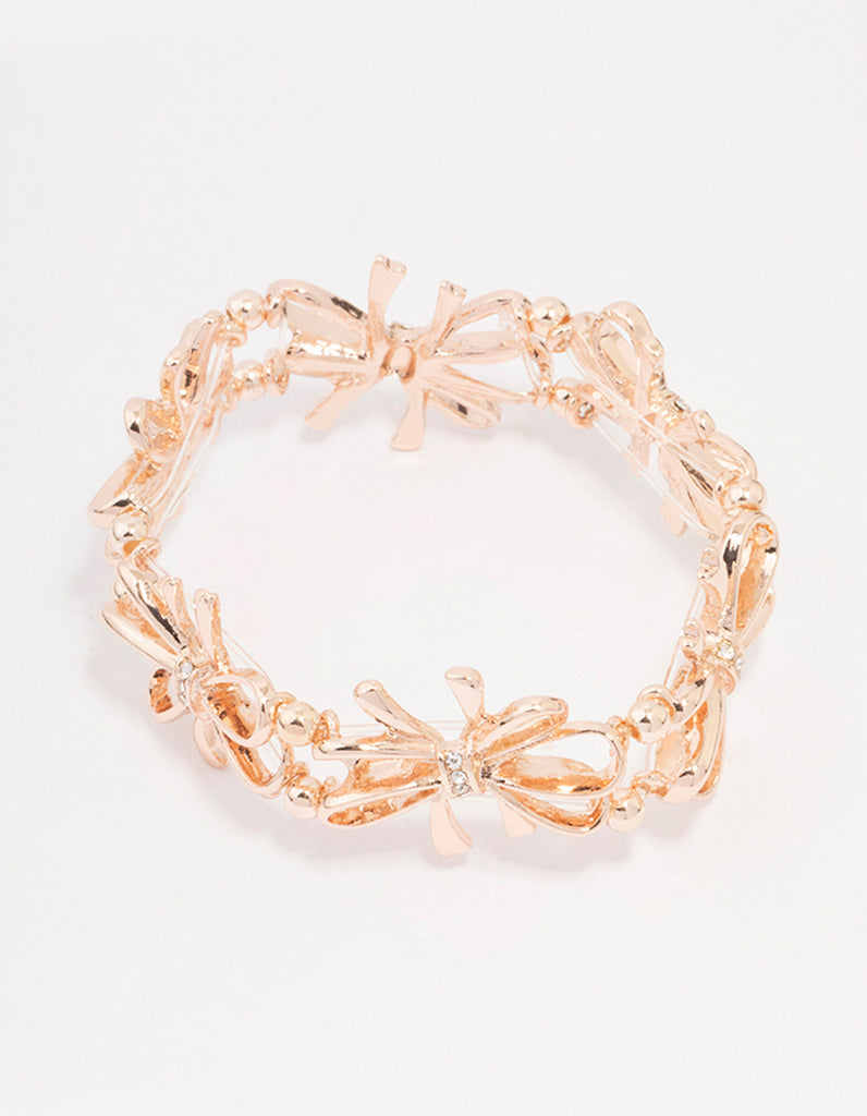 IN STOCK Croatia Stretch Bracelet In Light Rose Glimmer - Tova main image 0