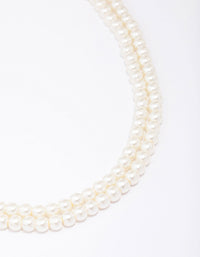 Pearl Multi Row Necklace - link has visual effect only