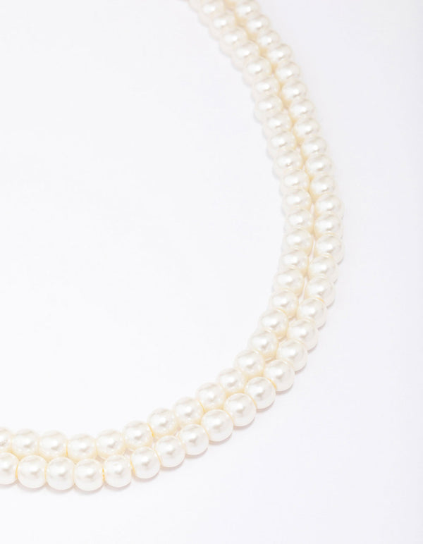 Pearl Multi Row Necklace