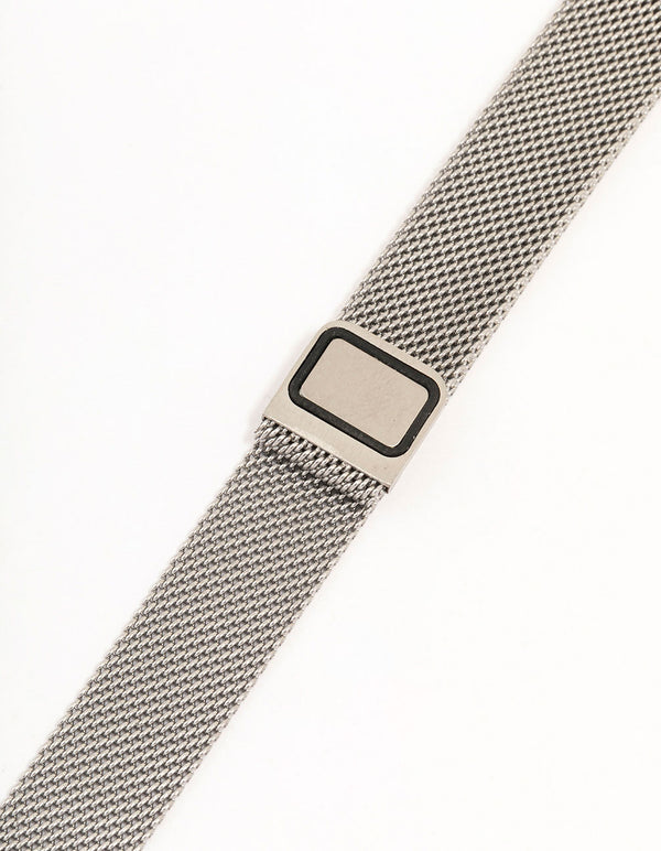 Thin Silver Mesh Watch Strap 38/40/41 mm