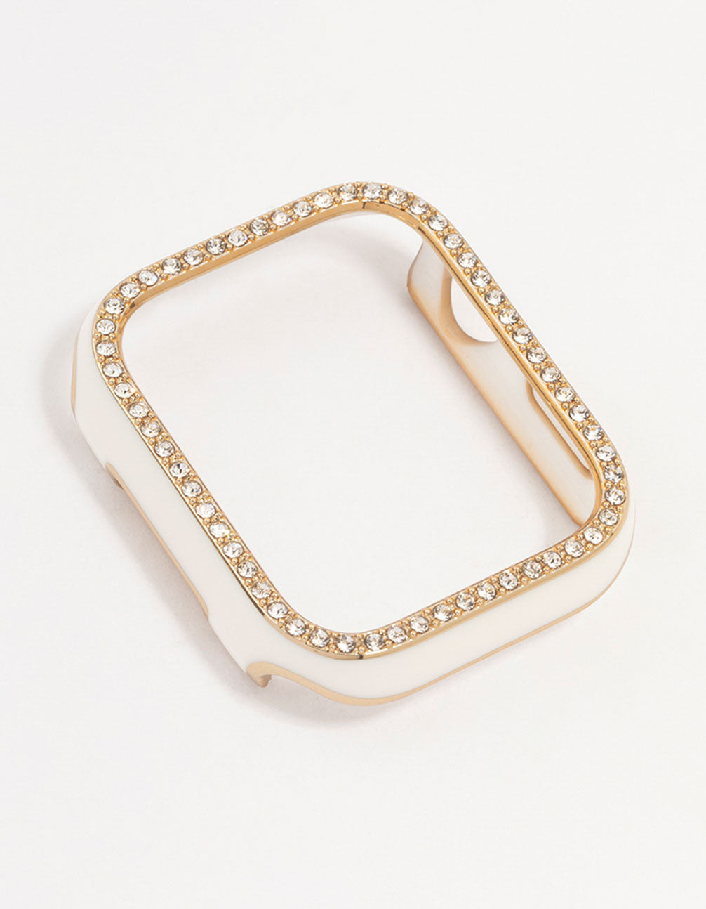 Gold Diamante White Watch Cover 38 mm