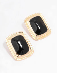 Gold Large Antique Stud Earrings - link has visual effect only