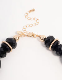 Beaded Black Statement Necklace - link has visual effect only