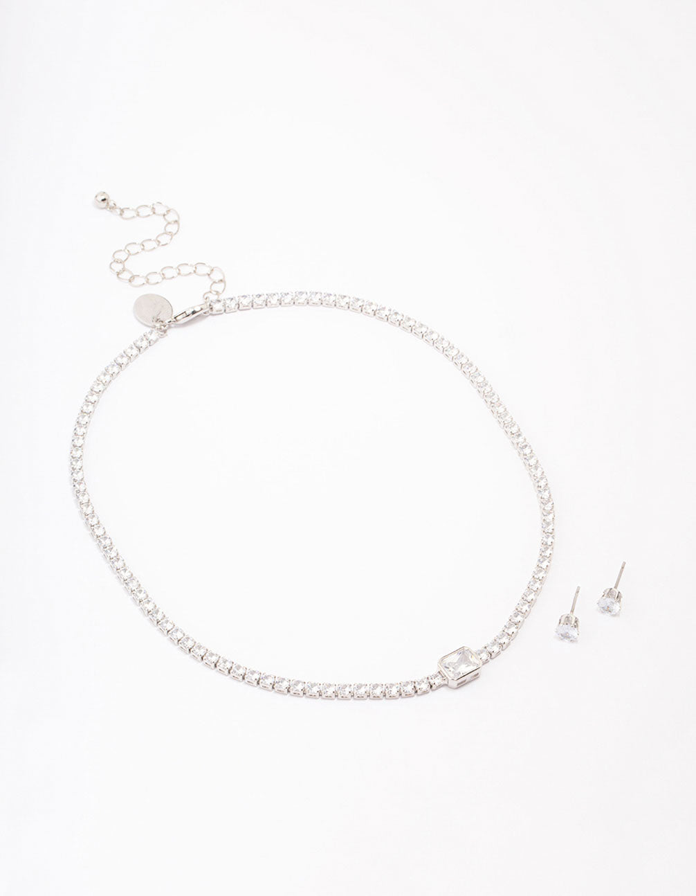 Silver Cubic Zirconia Jewellery Set