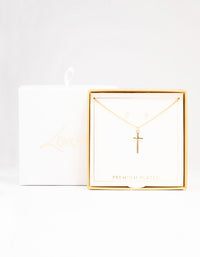 Gold Cross Classic Jewellery Set - link has visual effect only