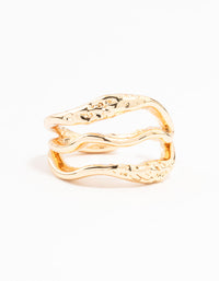 Gold Organic Textured Ear Cuff - link has visual effect only