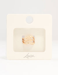 Gold Organic Textured Ear Cuff - link has visual effect only