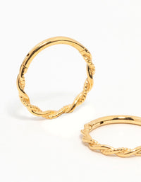 Orecchini A Cerchio Huggie In Acciaio Chirurgico 20mm - Placcato Oro Rosa 14k - Poetic Dove - Foto 1