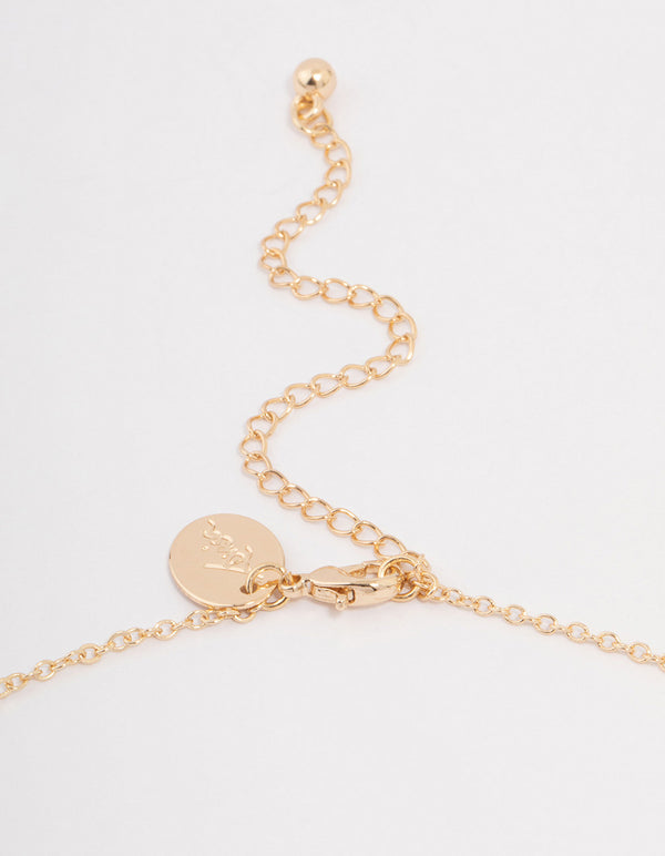 Gold Butterfly Pendant Necklace