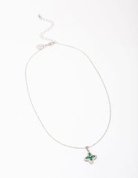Silver Diamante Cross Pendant Necklace - link has visual effect only