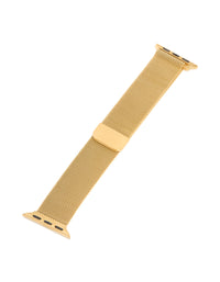 Gold Plated Stainless Steel  Mesh Watch Strap 38/40/41 - link has visual effect only