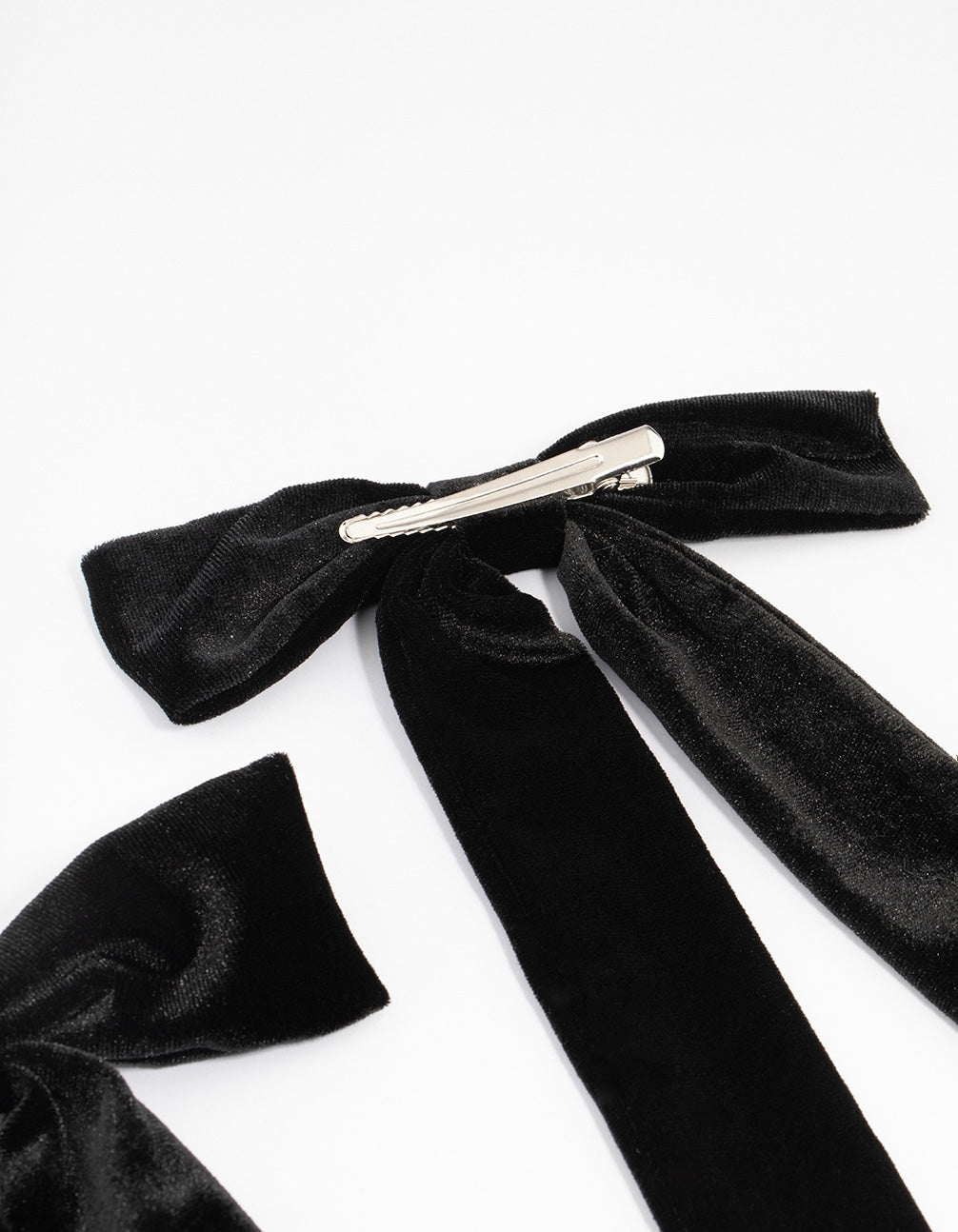 Black Large Velvet Fabric Bows 2-Pack