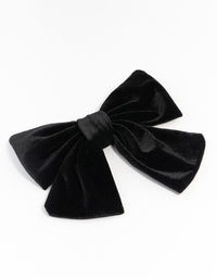 Medium Relaxed Velvet Bow clip - link has visual effect only