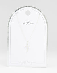 Silver Plated Pave Cubic Zirconia  Necklace - link has visual effect only