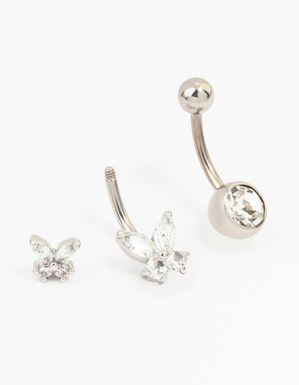 Surgical Steel Belly Bar Piercing 2-Pack