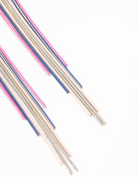 Rainbow Waterfall Drop Earrings - link has visual effect only