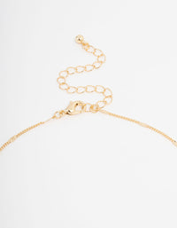 Gold Plated Diamante Butterfly Necklace & Stud Earrings Set - link has visual effect only