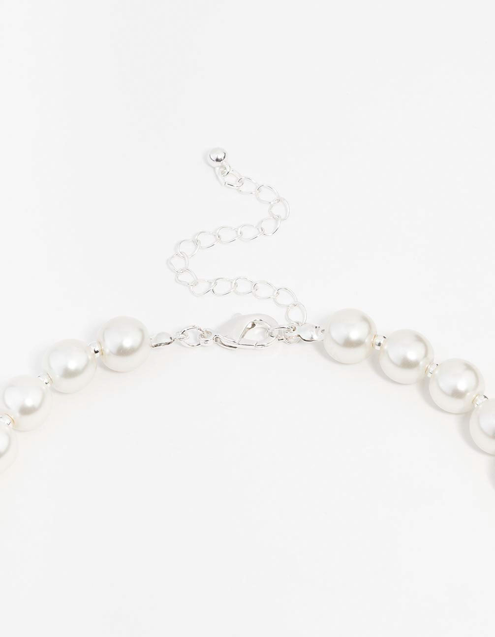 Silver Pearl & Diamante Matching Jewellery Set