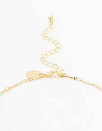 Gold Plated Brass Crystal Layered Necklace - link has visual effect only