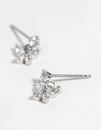 Surgical Steel Butterfly Stud Drop Earrings - link has visual effect only